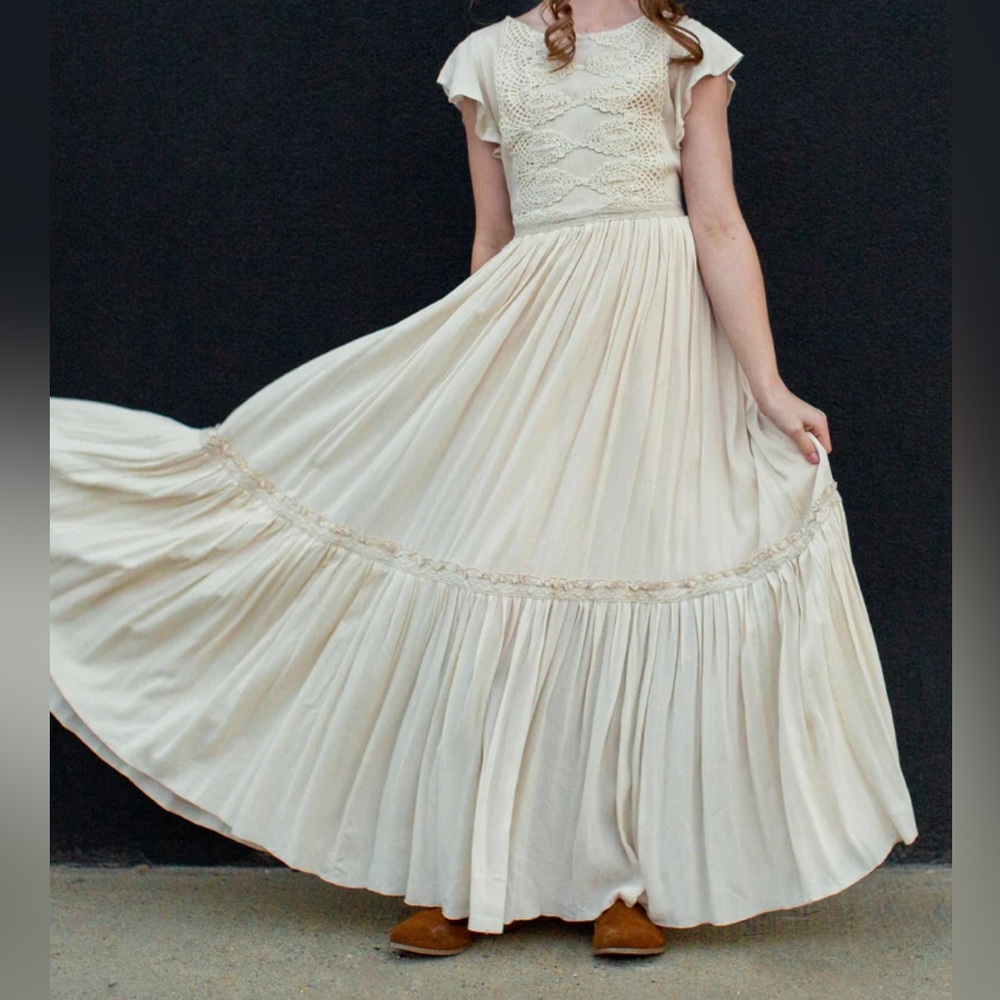 Joyfolie Girls Viola Dress in Cream